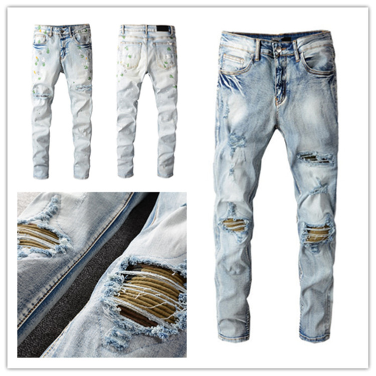 Mens Jeans Designer Ripped Patch Graffiti Vintage Style Hole Fashion Men s Trousers Slim-leg Motorcycle Biker Causal Hip Hop Pants w28-40, Oppbag
Mens Jeans Designer Ripped Patch Graffiti Vintage Style Hole Fashion Men s Trousers Slim-leg Motorcycle Biker Causal Hip Hop Pants w28-40, Oppbag