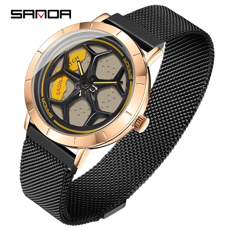 Wristwatches 2021 Sanda P1022 Men Quartz Watch Men's Casual Fashion Rotating Dial Mannen Horloge, All silver
Wristwatches 2021 Sanda P1022 Men Quartz Watch Men's Casual Fashion Rotating Dial Mannen Horloge, All silver