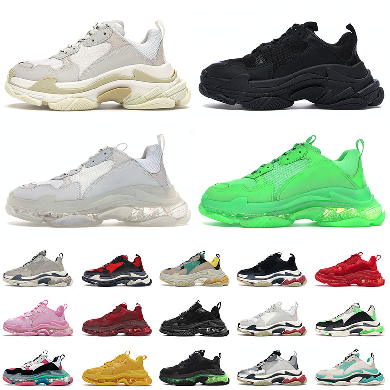 Triple S Platform Sneakers Paris 17FW Luxurys Designers Shoes Men's Women's Fashion Clear Sole Black White Beige Crystal Bottom Vintage Men Women Casual Trainers, 16 36-45
Triple S Platform Sneakers Paris 17FW Luxurys Designers Shoes Men's Women's Fashion Clear Sole Black White Beige Crystal Bottom Vintage Men Women Casual Trainers, 16 36-45