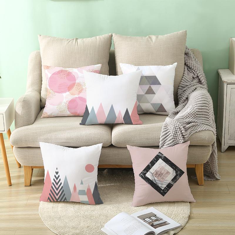 Home Decorative Pink Geometric Cushion Cover Stylish Polyester Pillowcase Modern Sofa Car Seat Chair Throw Pillow Covers 45x45cm Cushion/Dec
Home Decorative Pink Geometric Cushion Cover Stylish Polyester Pillowcase Modern Sofa Car Seat Chair Throw Pillow Covers 45x45cm Cushion/Dec