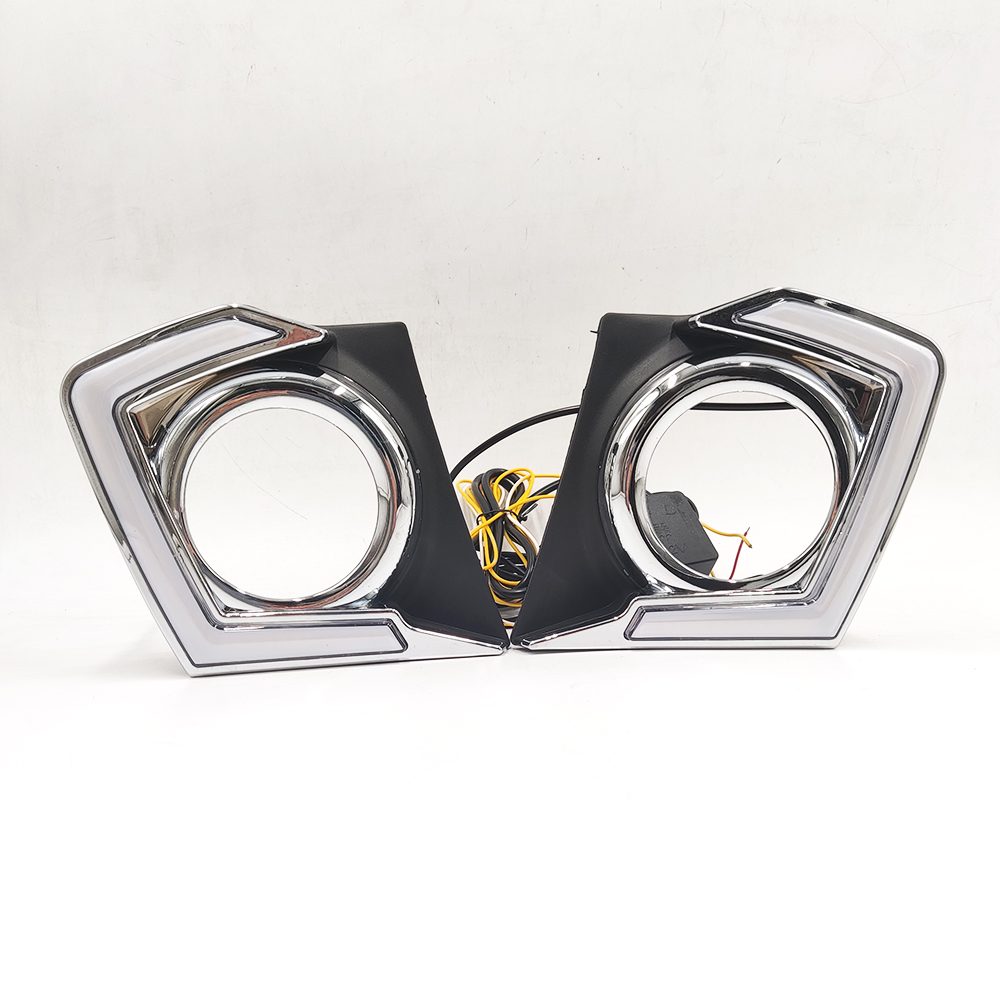 2Pcs For Mitsubishi Triton L200 2015 2016 2017 2018 Car LED Daytime Running Light DRL Lamp Dimming Function Fog lamp