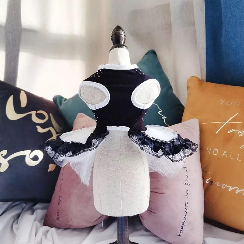 Dog Apparel Summer Dress Tullle Pets Clothes For Small Dogs Party Wedding Dresses Bowknot Puppy Costume Spring Pet Chihuahua