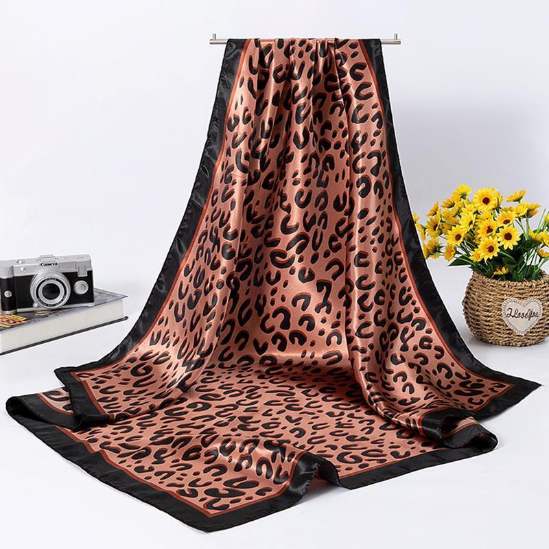 Scarves Leopard Print For Women Silk Satin Hijab Scarf Female 90cm*90cm Fashion Square Shawl Scarfs Ladies 2021, Blue;gray
Scarves Leopard Print For Women Silk Satin Hijab Scarf Female 90cm*90cm Fashion Square Shawl Scarfs Ladies 2021, Blue;gray