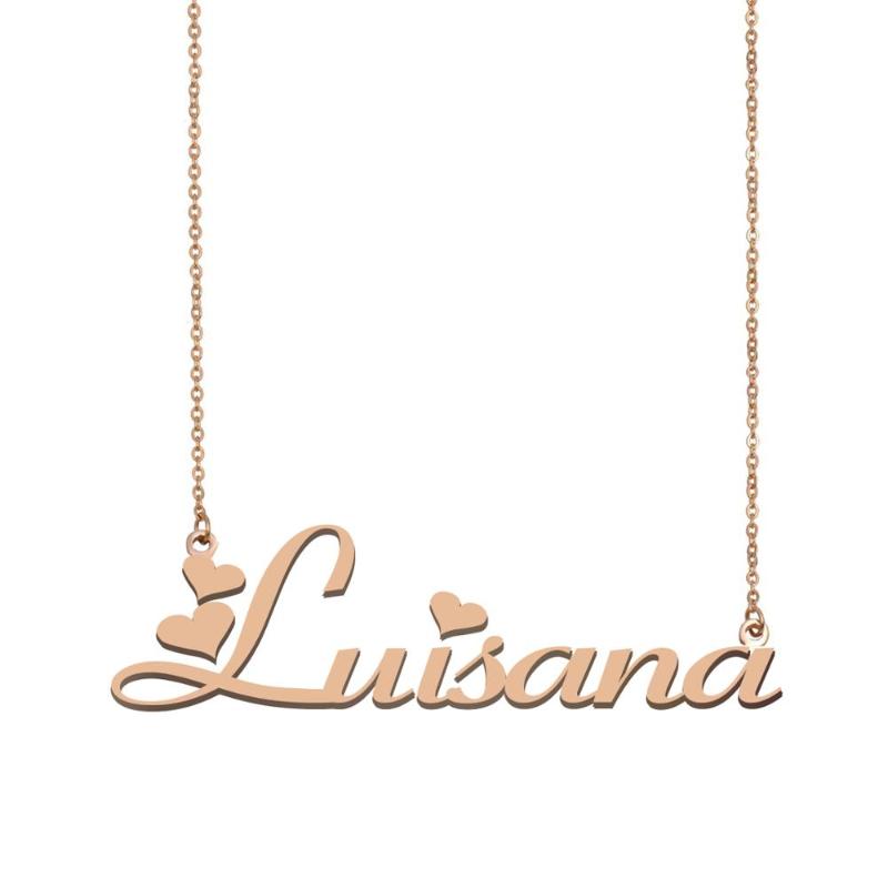 Pendant Necklaces Luisana Name Necklace , Custom For Women Girls Friends Birthday Wedding Christmas Mother Days Gift
Pendant Necklaces Luisana Name Necklace , Custom For Women Girls Friends Birthday Wedding Christmas Mother Days Gift