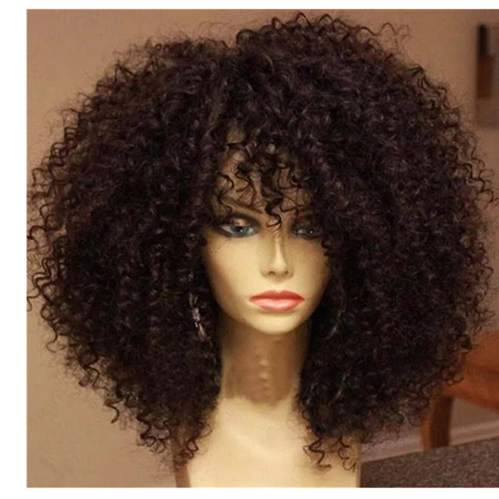 Classical Hd swiss peruvian curly virgin remy lace front wig real human hair kinky 360 full frontal wigs for black women Grade 9A diva1 130%density