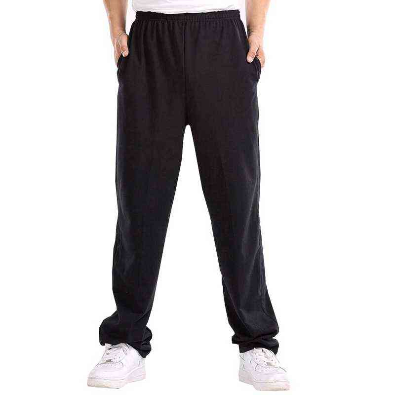 Size 7XL 140KG Men Simple Cotton Sports Pants autumn Black Elasticity Pants Casual Mens Home Pants Straight Trouser 211112