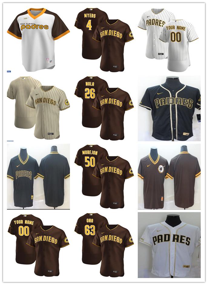 Men Women Youth San Diego Padres 50 Adrian Morejon 4 Wil Myers 26 Austin Nola 63 Jorge Ona Custom Baseball Jersey Blank brow, Blue;black
Men Women Youth San Diego Padres 50 Adrian Morejon 4 Wil Myers 26 Austin Nola 63 Jorge Ona Custom Baseball Jersey Blank brow, Blue;black