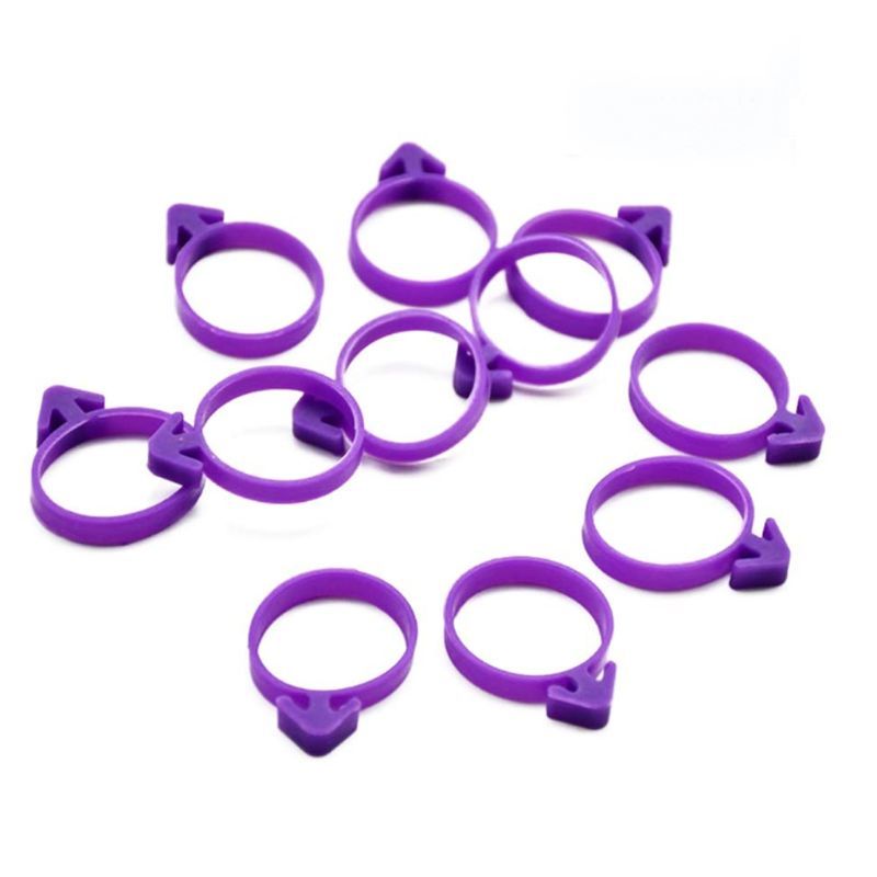 10Pcs Silicone Sealing Circle Clip Icing Zak Gesp Belt Cream Spuitzak Ties Tas Cake Baking Decor Assistance Tool Fixed Clip