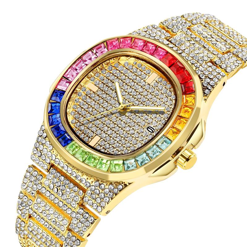 Unique Men's Watches Luxury Top Brand Iced Out GOLD Watch For Men Square Waterproof Hip Hop Quartz Wristwatch Gifts Wristwatches
Unique Men's Watches Luxury Top Brand Iced Out GOLD Watch For Men Square Waterproof Hip Hop Quartz Wristwatch Gifts Wristwatches