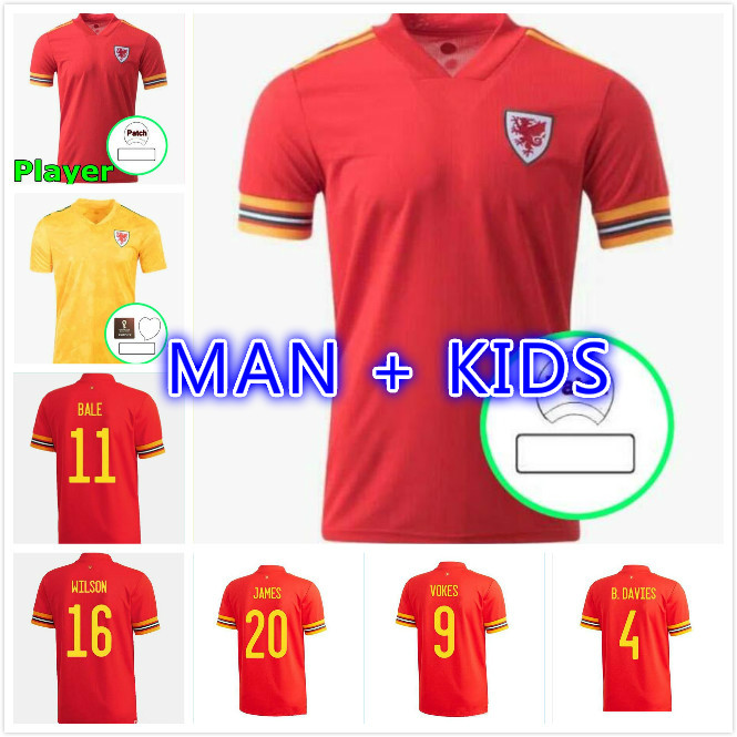 2021 Wales soccer jersey 20 21 BALE ALLEN James Ben Davies Wilson camisetas national team home man + kids football shirts top thailand, Adult away
2021 Wales soccer jersey 20 21 BALE ALLEN James Ben Davies Wilson camisetas national team home man + kids football shirts top thailand, Adult away