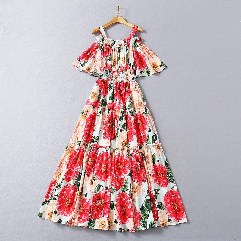 Casual Dresses European and American women' clothing spring Condole belt Quarter sleeves line collar Fashion floral print dress 2AU7, Multi
Casual Dresses European and American women' clothing spring Condole belt Quarter sleeves line collar Fashion floral print dress 2AU7, Multi