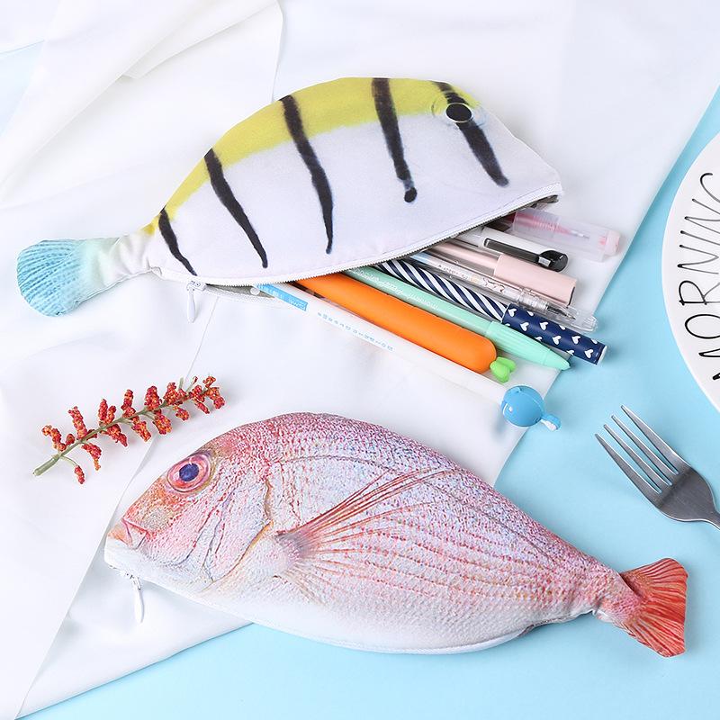 Korea Creative Simulation Fish Pencil Case Personality Crucian Carp Stationery Storage Bag For Boys And Girls Bags
Korea Creative Simulation Fish Pencil Case Personality Crucian Carp Stationery Storage Bag For Boys And Girls Bags
