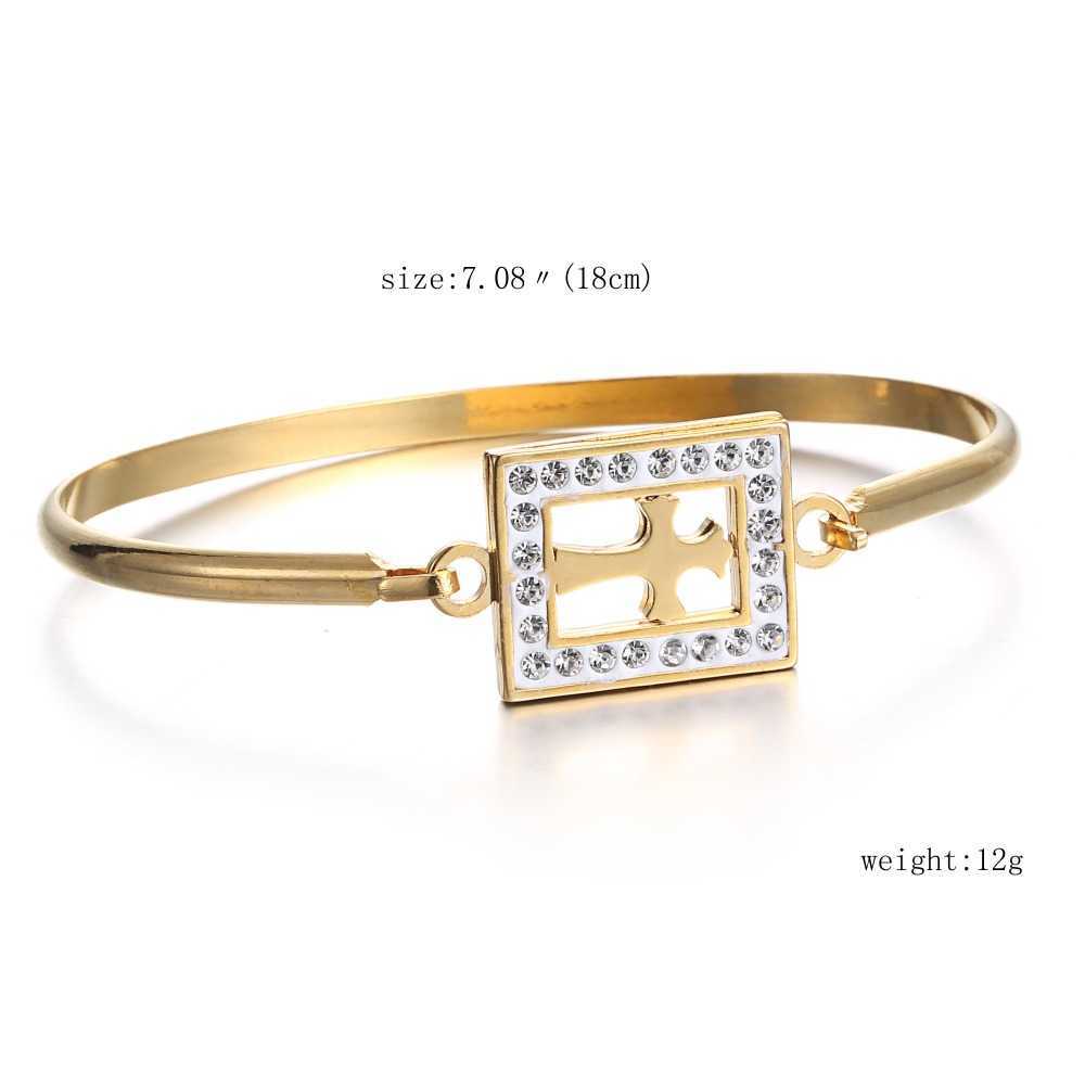 Oval High-grade Cross Heart Mather Stainless Steel Bracelet for Women Gold Circle Square Shape for Women Girls Best Gift Q0719
Oval High-grade Cross Heart Mather Stainless Steel Bracelet for Women Gold Circle Square Shape for Women Girls Best Gift Q0719