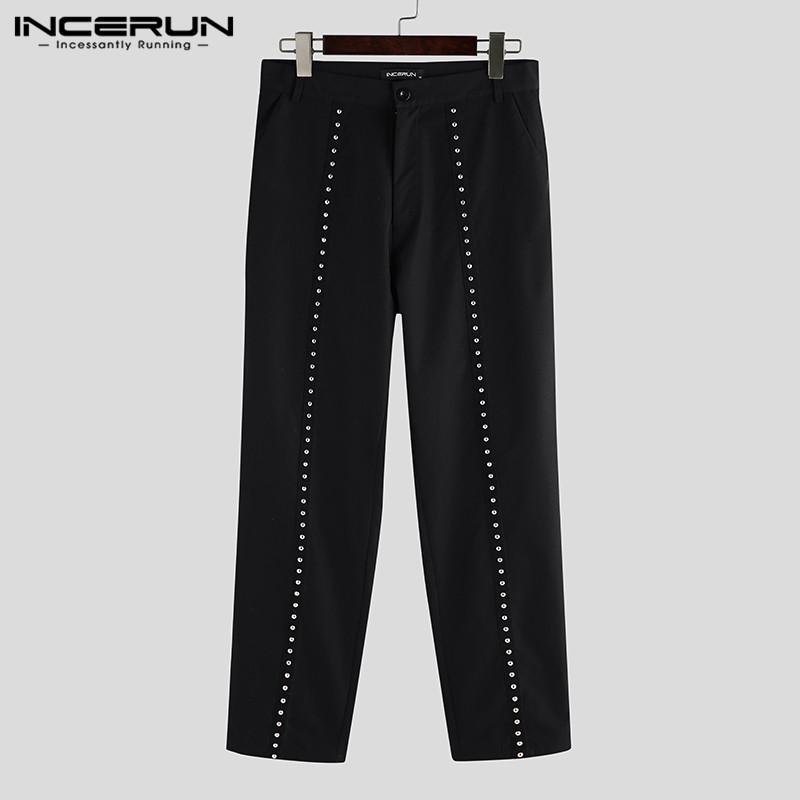Fashion Men Rivet Pants Button Nightclub Party Streetwear Joggers Korean Straight Trousers Punk Casual -5XL INCERUN Men, Black
Fashion Men Rivet Pants Button Nightclub Party Streetwear Joggers Korean Straight Trousers Punk Casual -5XL INCERUN Men, Black