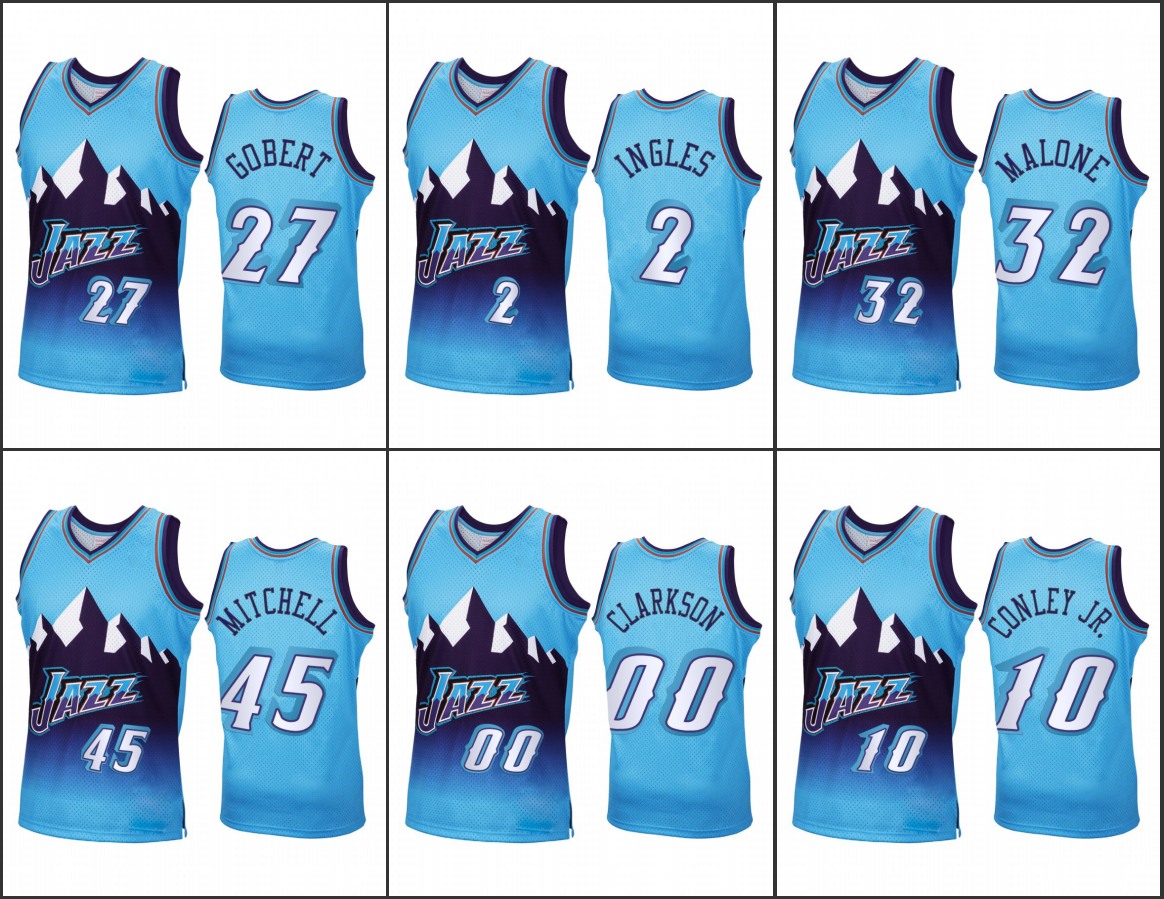 Men UtahJazzDonovan Mitchell Jor dan Clarkson Mike Conley Jr. Joe Ingles Rudy Gobert Karl Malone Custom Blue Jersey Reload Classic
Men UtahJazzDonovan Mitchell Jor dan Clarkson Mike Conley Jr. Joe Ingles Rudy Gobert Karl Malone Custom Blue Jersey Reload Classic