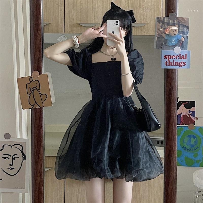 Casual Dresses Gothic Dress Women' Harajuku Lace Lolita Kawaii Punk Cute Sleeveless Black Mid-length 2021
Casual Dresses Gothic Dress Women' Harajuku Lace Lolita Kawaii Punk Cute Sleeveless Black Mid-length 2021