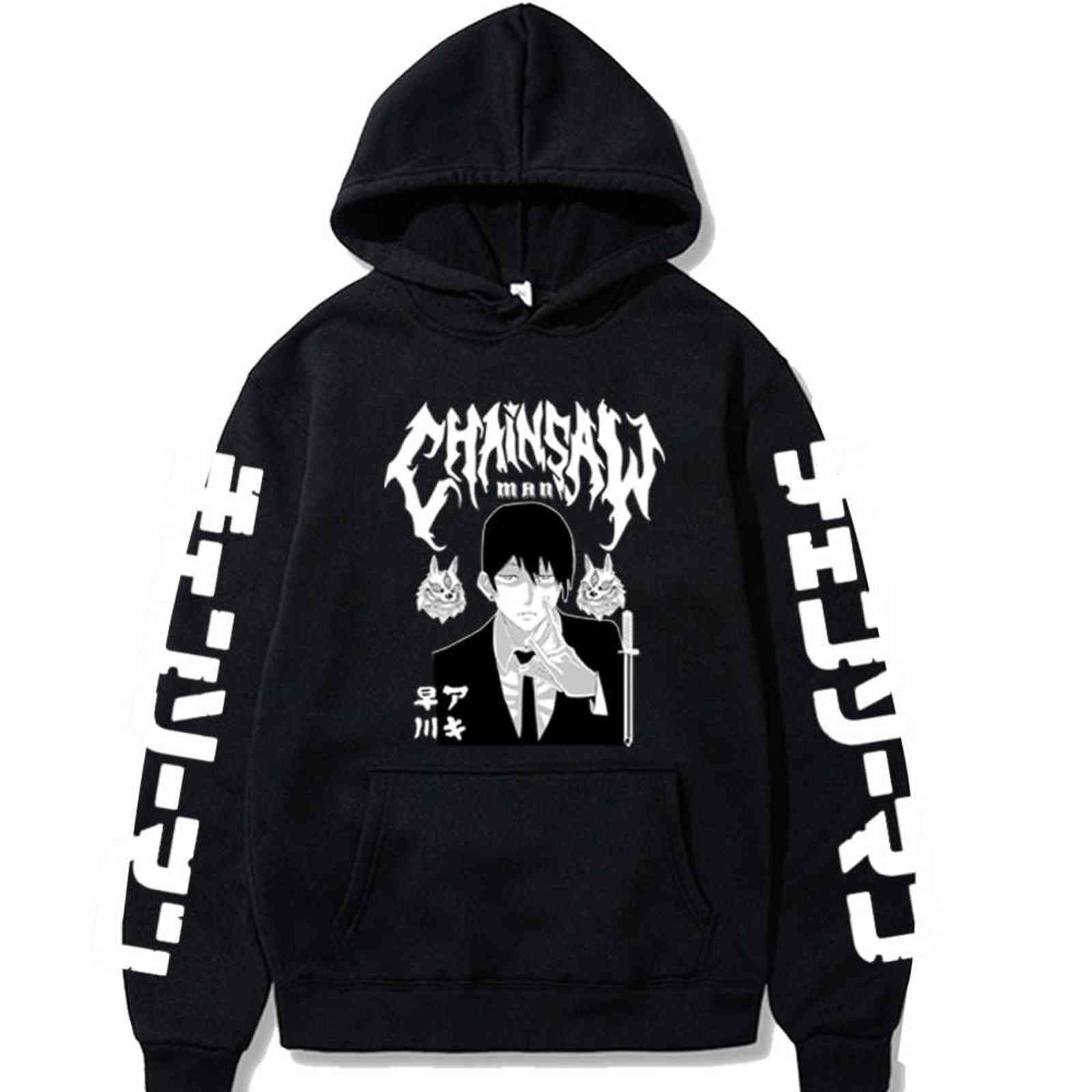 Anime Chainsaw Man Aki Hayakawa Hoodie Sweatshirt Men Korean Kpop Street Style Sweatshirt Y1121, Black
Anime Chainsaw Man Aki Hayakawa Hoodie Sweatshirt Men Korean Kpop Street Style Sweatshirt Y1121, Black