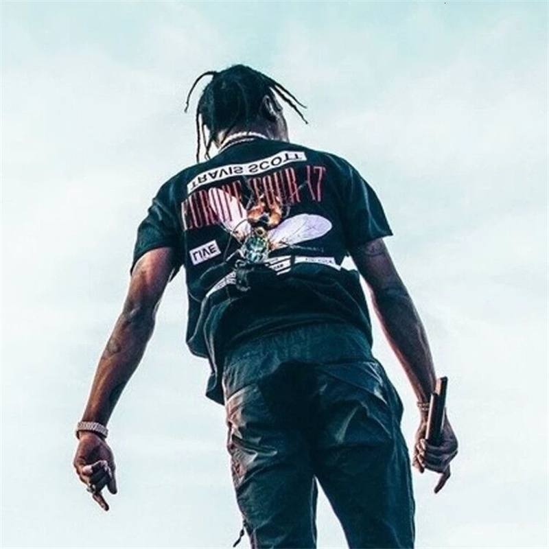 Travis Scott cactus Jack Europe tour tee hip hop rap peripheral short sleeve T-shirt, White;black
Travis Scott cactus Jack Europe tour tee hip hop rap peripheral short sleeve T-shirt, White;black
