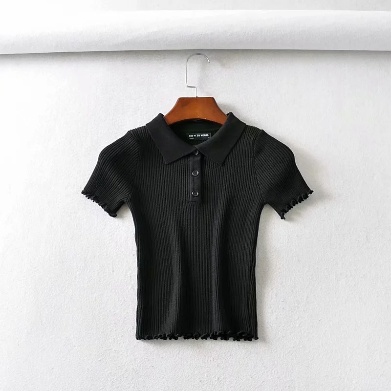 Summer Sexy crop top women short sleeve white t shirt solid cropped s mujer streetwear clothes ladies tee femme 210521