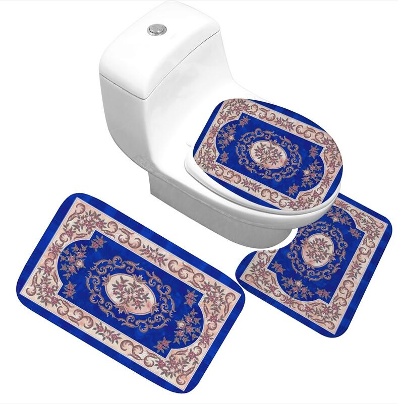 Bath Mat 3 Piece Set Classical Pattern Toilet Cover Foot Pad Non-slip Absorbent Bathroom Door Flannel Soft Bathr Rug Carpet small size
Bath Mat 3 Piece Set Classical Pattern Toilet Cover Foot Pad Non-slip Absorbent Bathroom Door Flannel Soft Bathr Rug Carpet small size