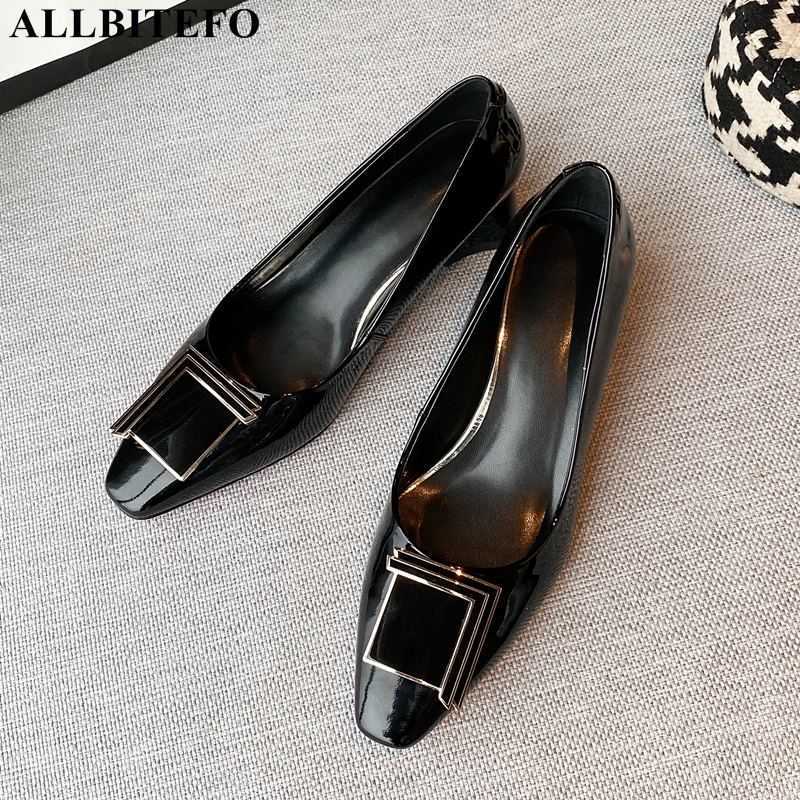 ALLBITEFO Metal decoration real genuine leather women heels fashion office shoes thick heel high heel shoes high heels women 210611, As picture
ALLBITEFO Metal decoration real genuine leather women heels fashion office shoes thick heel high heel shoes high heels women 210611, As picture