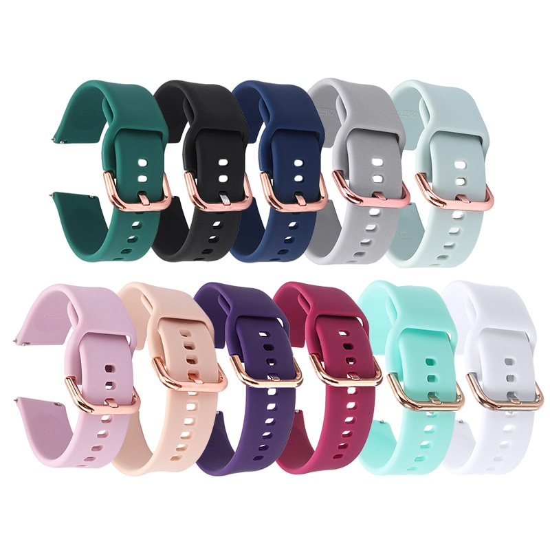 20mm Smart Watch Strap Adjustable Watchband Replacement For Samsung Galaxy Active 2 Silicone Band Accessories
20mm Smart Watch Strap Adjustable Watchband Replacement For Samsung Galaxy Active 2 Silicone Band Accessories