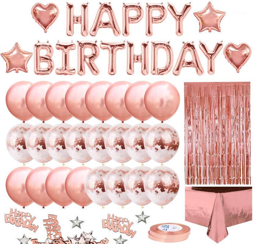 Party Decoration Gold Birthday For Girls Women Happy Banner, Rose Fringe Curtain Foil Tablecloth, Heart Star Confe
Party Decoration Gold Birthday For Girls Women Happy Banner, Rose Fringe Curtain Foil Tablecloth, Heart Star Confe