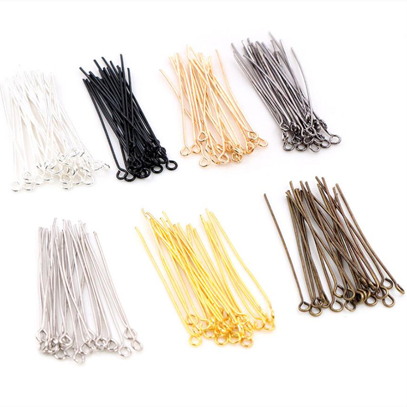 Eye Head Pins Classic 7 colors Plated Eyes Pin For Jewelry Findings Making DIY Supplies 16 20 25 30 35 40 45 50mm-200pcs/bag ,60mm-100pcs/bags, Silver
Eye Head Pins Classic 7 colors Plated Eyes Pin For Jewelry Findings Making DIY Supplies 16 20 25 30 35 40 45 50mm-200pcs/bag ,60mm-100pcs/bags, Silver