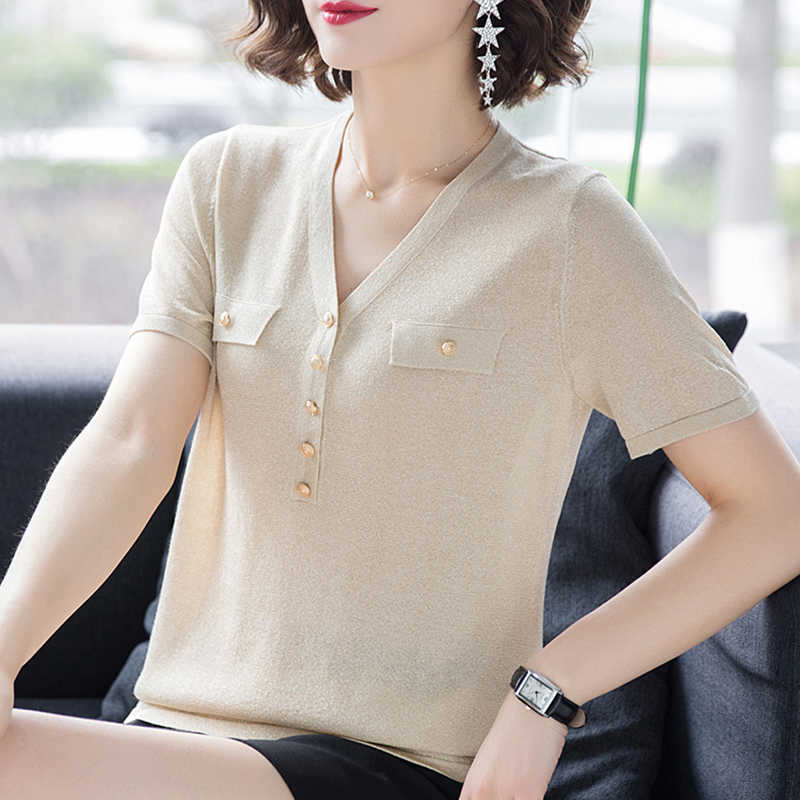 summer Glitter basic shinny Sweater Pullovers Women female v-neck loose casual sweater bling knit Jumpers top Tshirt 210604, Navy blue
summer Glitter basic shinny Sweater Pullovers Women female v-neck loose casual sweater bling knit Jumpers top Tshirt 210604, Navy blue