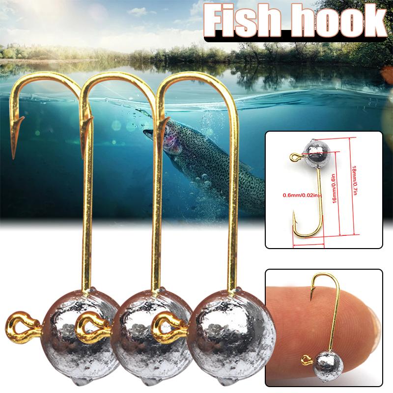 Fishing Hooks 10 PCS Weighted Barbed Tiny Jig With Round Drop Hook Bait Fish For Small 8# B2Cshop
Fishing Hooks 10 PCS Weighted Barbed Tiny Jig With Round Drop Hook Bait Fish For Small 8# B2Cshop
