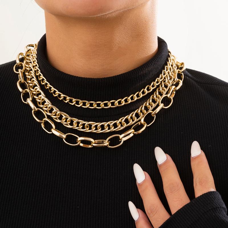 Chokers Punk Thick Chain Choker Necklace Collar For Women Gold/Silver Color Chunky Chains On The Neck 2022 Fashion Jewelry
Chokers Punk Thick Chain Choker Necklace Collar For Women Gold/Silver Color Chunky Chains On The Neck 2022 Fashion Jewelry