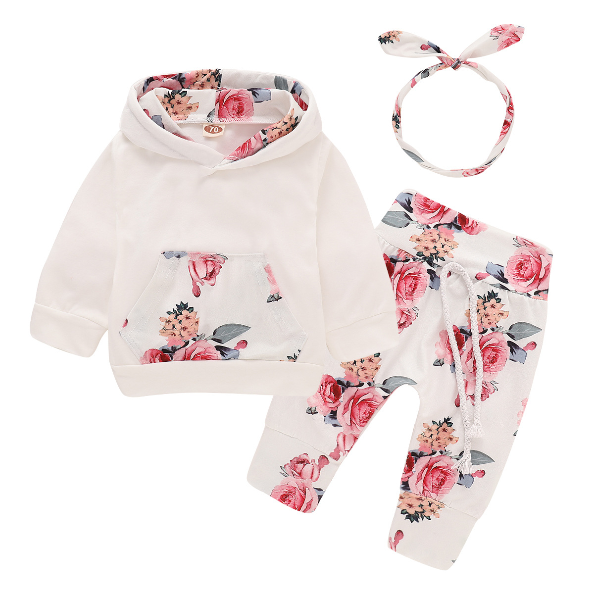 Girls' spring and autumn Sets 2022new Korean pop dahonghua hooded printed Top + flower pants three piece set, Lavender
Girls' spring and autumn Sets 2022new Korean pop dahonghua hooded printed Top + flower pants three piece set, Lavender