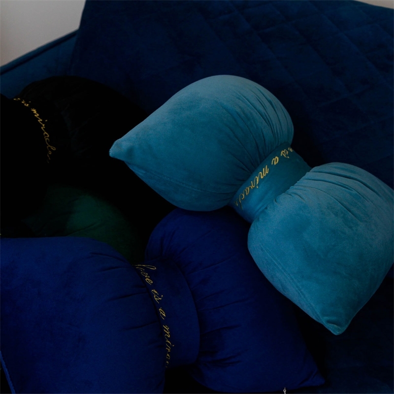 Large cloth Yi Dutch velvet embroidered bow buckle waist sofa pillow car decorative cushion with core, Dzt01-1
Large cloth Yi Dutch velvet embroidered bow buckle waist sofa pillow car decorative cushion with core, Dzt01-1