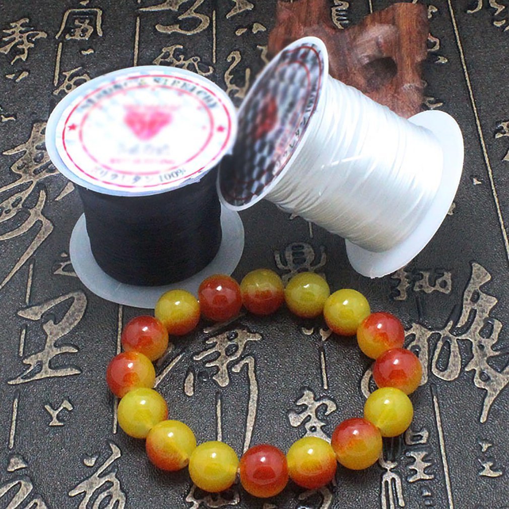 40M (43Yard) flat Elastic Crystal Stretch String Polyester Cord For Jewelry Make bracelet Kralen Wire Craft Accessories