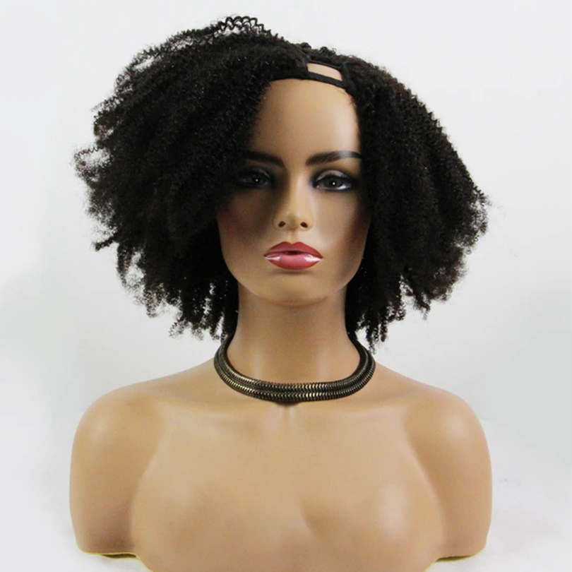 Short Style Afro Kinky Curly Mongolian Human Hair U Part Wigs 200% Density Machine Made 8-26inch For Black Women, Natural color
Short Style Afro Kinky Curly Mongolian Human Hair U Part Wigs 200% Density Machine Made 8-26inch For Black Women, Natural color
