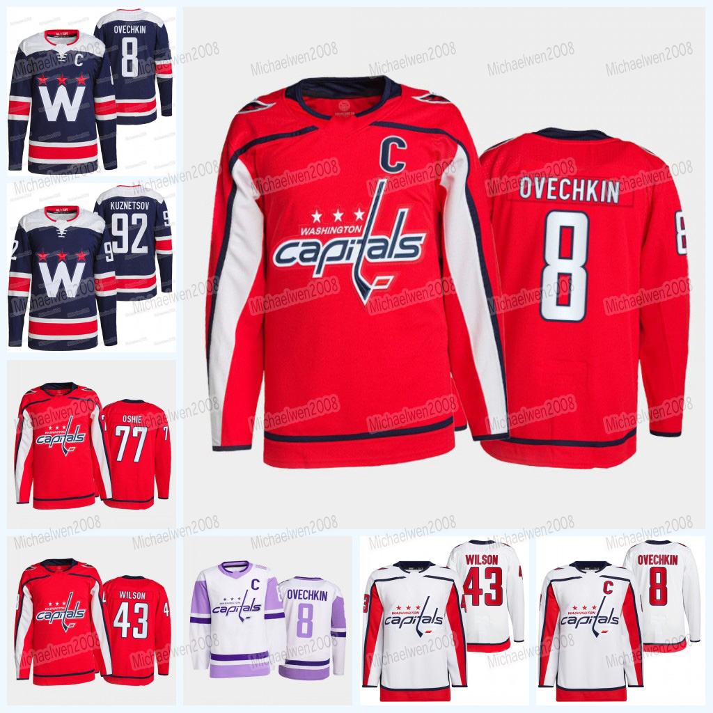 8 Alex Ovechkin Washington Capitals Jersey T.J. Oshie Vitek Vanecek Beck Malenstyn John Carlson Tom Wilson Ilya Samsonov Nicklas Backstrom Evgeny Kuznetsov Jerseys, Women
8 Alex Ovechkin Washington Capitals Jersey T.J. Oshie Vitek Vanecek Beck Malenstyn John Carlson Tom Wilson Ilya Samsonov Nicklas Backstrom Evgeny Kuznetsov Jerseys, Women
