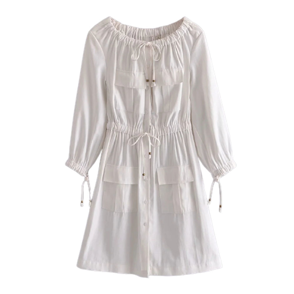 BBWM Spring Off Shoulde Slash Neck Women Long Sleeve Mini Dress Streetwear With Pocket Slim High Waist Dresses 210520, White
BBWM Spring Off Shoulde Slash Neck Women Long Sleeve Mini Dress Streetwear With Pocket Slim High Waist Dresses 210520, White