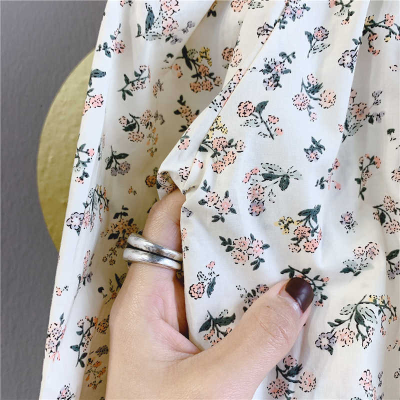 Children's Spring Girl's Long Sleeve Shirt With Floral Ear Baby girl Clothes Girl cotton Blouse 210702