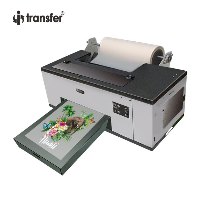 Printers Roll Size DTF PET Film Transfer Printing 1390 White Ink Circulation System Printer With Melt Powder