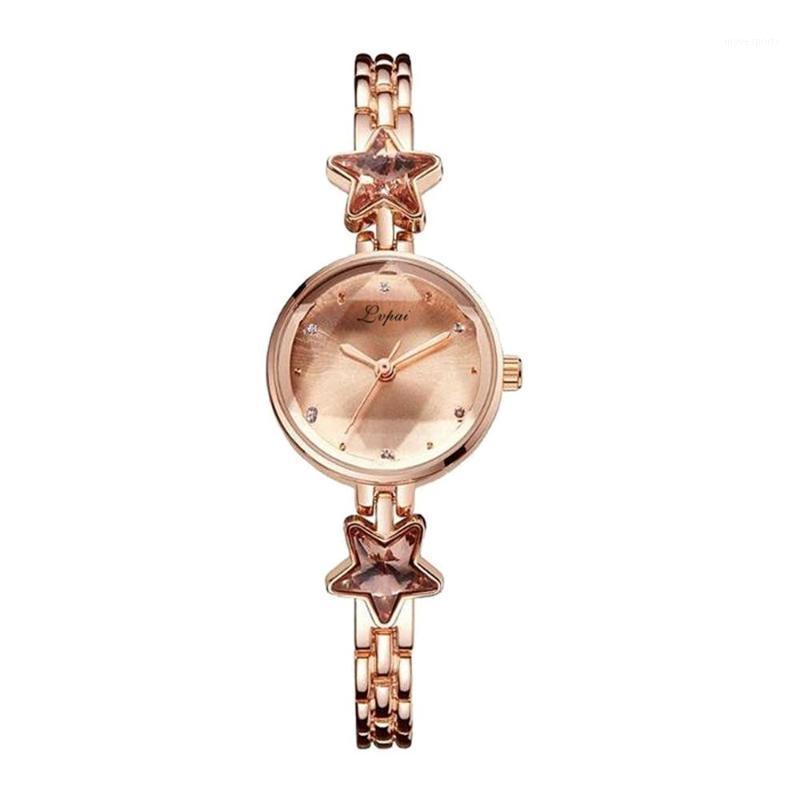 Fashion Temperament Raised Dial Quartz Star Steel Bracelet Watch Wristwatches, As picture
Fashion Temperament Raised Dial Quartz Star Steel Bracelet Watch Wristwatches, As picture