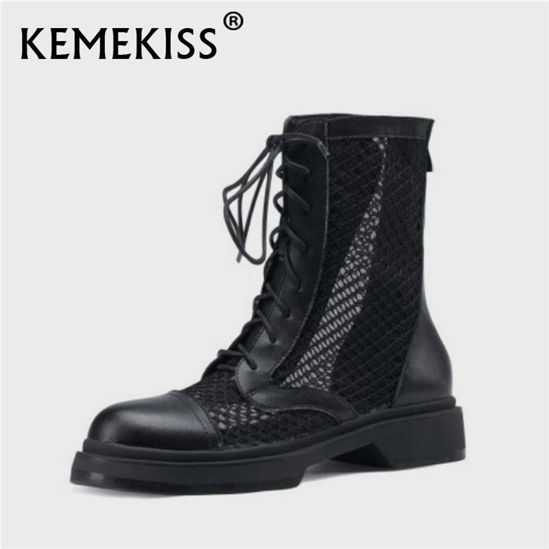 Boots KemeKiss 2021 Women Real Leather Summer Round Toe Zipper Cross Strap Hollow Out Shoes Cool Pumps Ladies Size 32-43, Black
Boots KemeKiss 2021 Women Real Leather Summer Round Toe Zipper Cross Strap Hollow Out Shoes Cool Pumps Ladies Size 32-43, Black