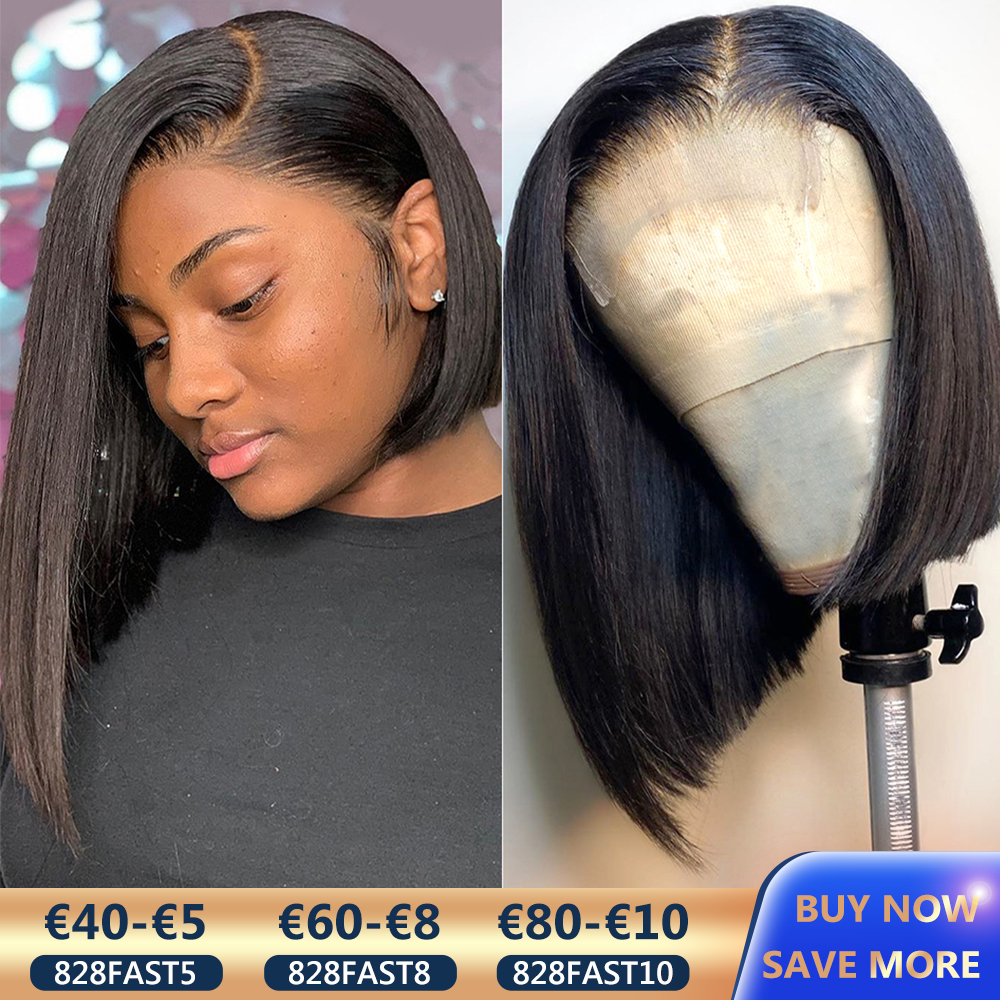4x4 Bob Lace Closure Wig Indian Straight Human Hair for Black Women 4x1 Highlight Bob Lace Front Human Hair Wigs Blunt Cut Wig, Natural color
4x4 Bob Lace Closure Wig Indian Straight Human Hair for Black Women 4x1 Highlight Bob Lace Front Human Hair Wigs Blunt Cut Wig, Natural color