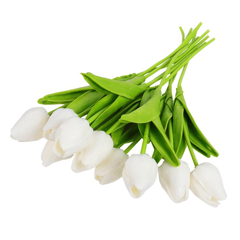 Decorative Flowers & Wreaths 10pcs Tulip Artificial Flower For Home Decoration Real Touch Fake Wedding Tulips Bouquet Garden Decor