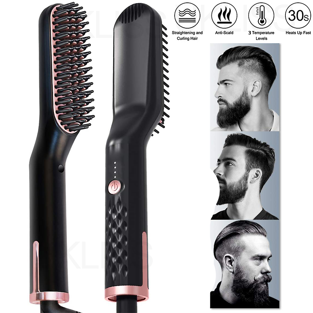 Hair Straightening Irons Beard Grooming Kit Boy Multifunctional Men Beard Straightener Styling Professional Brush Hair Hot Comb
Hair Straightening Irons Beard Grooming Kit Boy Multifunctional Men Beard Straightener Styling Professional Brush Hair Hot Comb