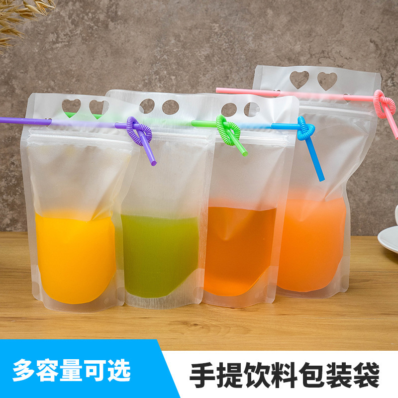 Water Bottles Beverage packaging bag liquid self standing bags frosted transparent portable, White
Water Bottles Beverage packaging bag liquid self standing bags frosted transparent portable, White