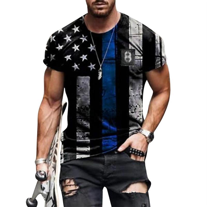 Men's T-Shirts 3d Printing Stripe Flag Short Sleeve T-shirt Men Round Neck Hip Hop Fashion Casual Male Luxury Clothes Top Tee 130-6xl, White;black
Men's T-Shirts 3d Printing Stripe Flag Short Sleeve T-shirt Men Round Neck Hip Hop Fashion Casual Male Luxury Clothes Top Tee 130-6xl, White;black