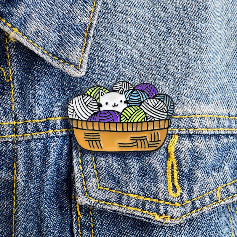 Pins, Brooches Cartoon Wool Cluster Cat Enamel Pin Badge On Backpack Lovely Brooch Pins For Clothes Broche Women Girls Gift, Gray
Pins, Brooches Cartoon Wool Cluster Cat Enamel Pin Badge On Backpack Lovely Brooch Pins For Clothes Broche Women Girls Gift, Gray