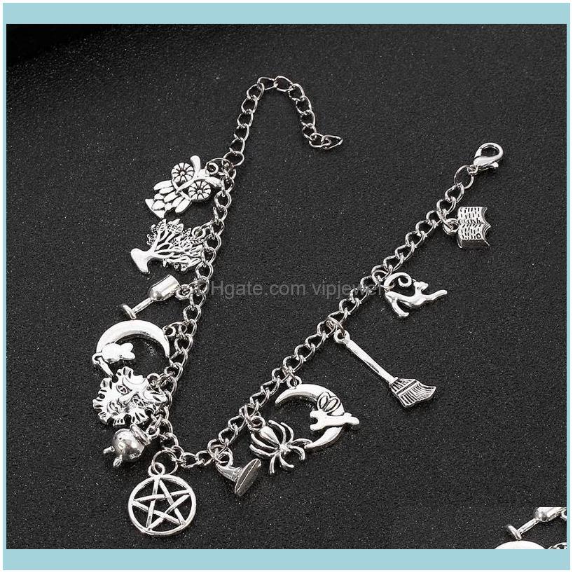 Bracelets Jewelrypunk Supernatural Magic Witchcraft Pendant Bracelet Antiquity Mystery Vintage Charm Jewelry Gothic Halloween Gift For Women
Bracelets Jewelrypunk Supernatural Magic Witchcraft Pendant Bracelet Antiquity Mystery Vintage Charm Jewelry Gothic Halloween Gift For Women