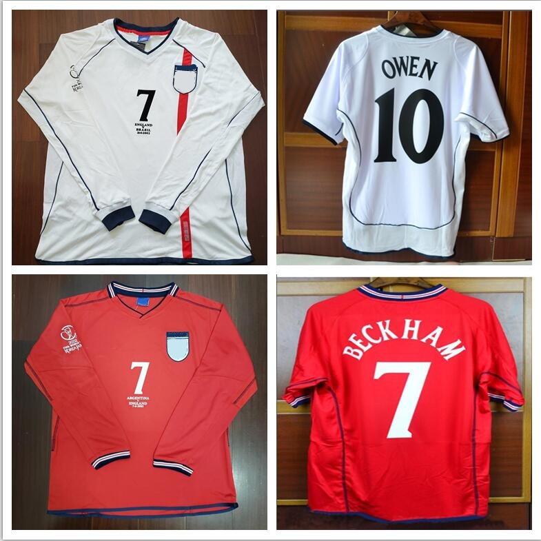 96 98 2002 World cup Beckham Soccer Jerseys Sheringham Scholes Owen 1996 1998 Beckham Shearer Football Shirt Running Jerseys, 1998 home long
96 98 2002 World cup Beckham Soccer Jerseys Sheringham Scholes Owen 1996 1998 Beckham Shearer Football Shirt Running Jerseys, 1998 home long
