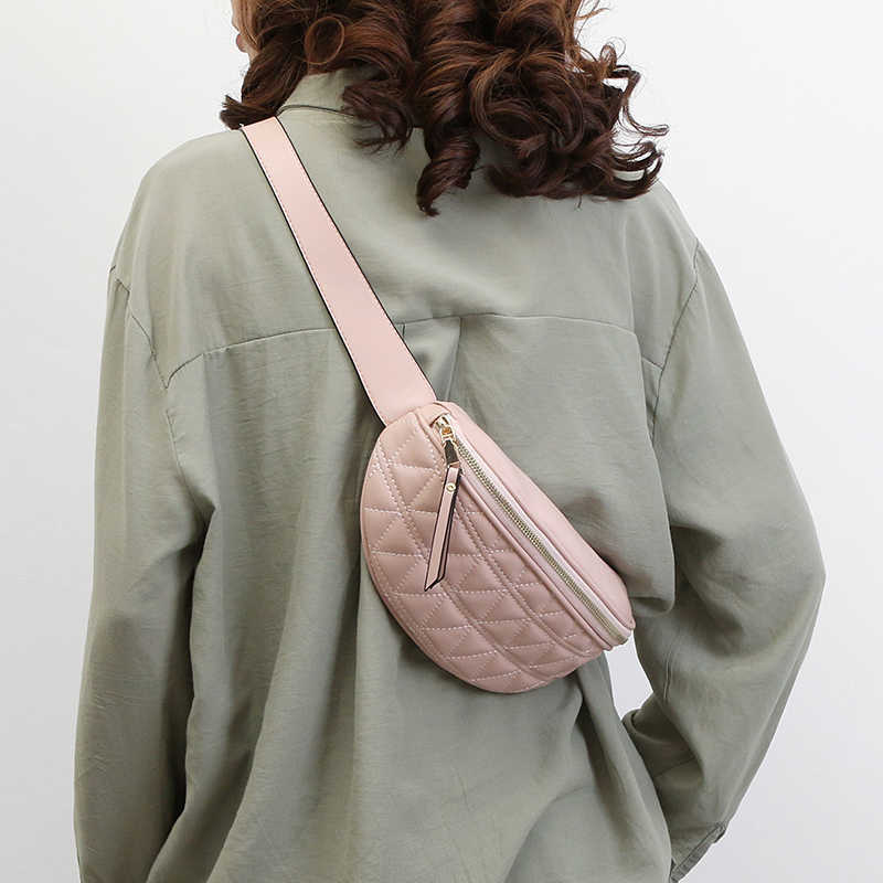 PU Leather Fanny Packs for Women Solid Color Small Summer Fashion Waist Female Phone Purses Ladies Chest Bags Mini Bag 210823